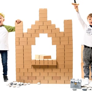 Bloques de construcción de cartón Mega 96XL GIGI Bloks Set / Bloques grandes entrelazados / Bloques grandes / Ladrillos de construcción gigantes para niños