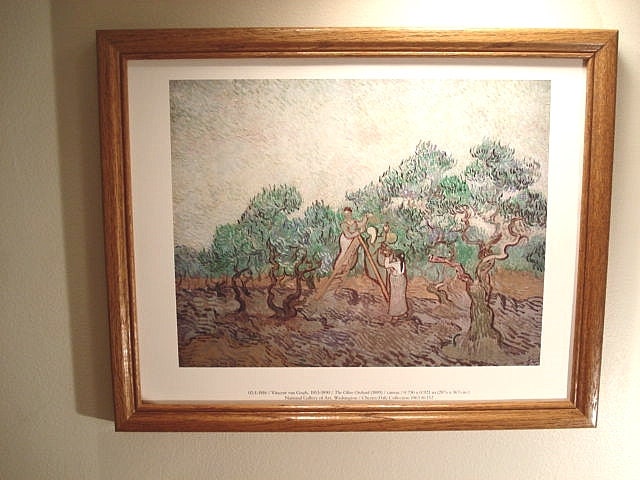 Vncent Van Gogh ltografa mujeres recogendo acetunas, pntura de
