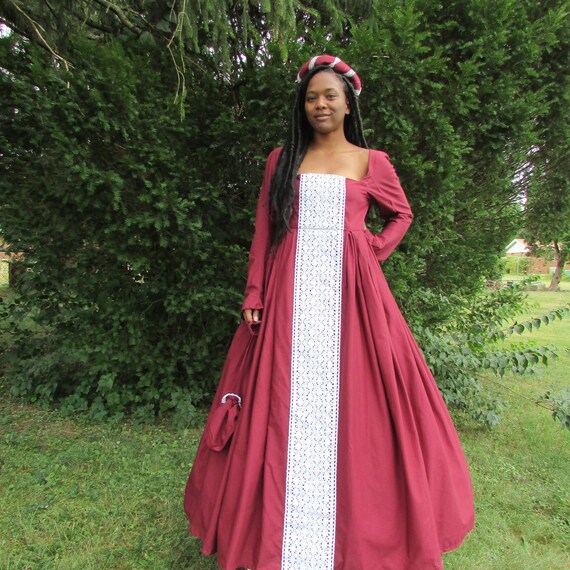 burgundy renaissance dress TFEOQRY Women's Off Shoulder Dress Trumpet Sleeves Renaissance Ruffle Skirt  Peasant Pirate Shirt Top Outfit Burgundy