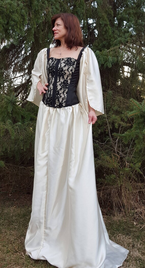 chinese dress ladies The Fairground Dress. -- Cream With Western Lace Print  The Great