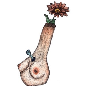 Afiche del jarrón Tit Bong