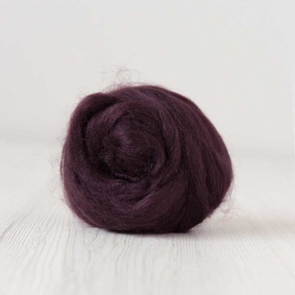 Viscose Fiber Roving Tops - Purple - natural bamboo plant fiber