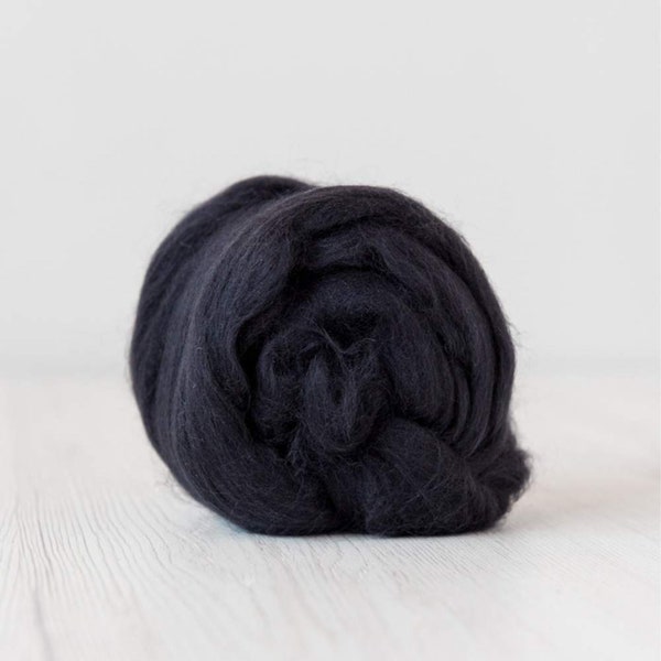 19 Micron Merino Wool Roving Tops - Seal for Wet Felting, Nuno Felting, Needle Felting, Weaving, Arm Knitting, Chunky Yarn, DHG