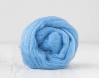 19 Micron Merino Wool Roving Tops - September for Wet Felting, Nuno Felting, Needle Felting, Weaving, Arm Knitting, Chunky Yarn, DHG