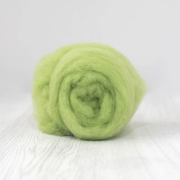 Carded Merino Wool Batt - Caipirinha, for Needle Felting, Wet Felting, Spinning, Felting Supplies, Felting Wool, DHG Italy