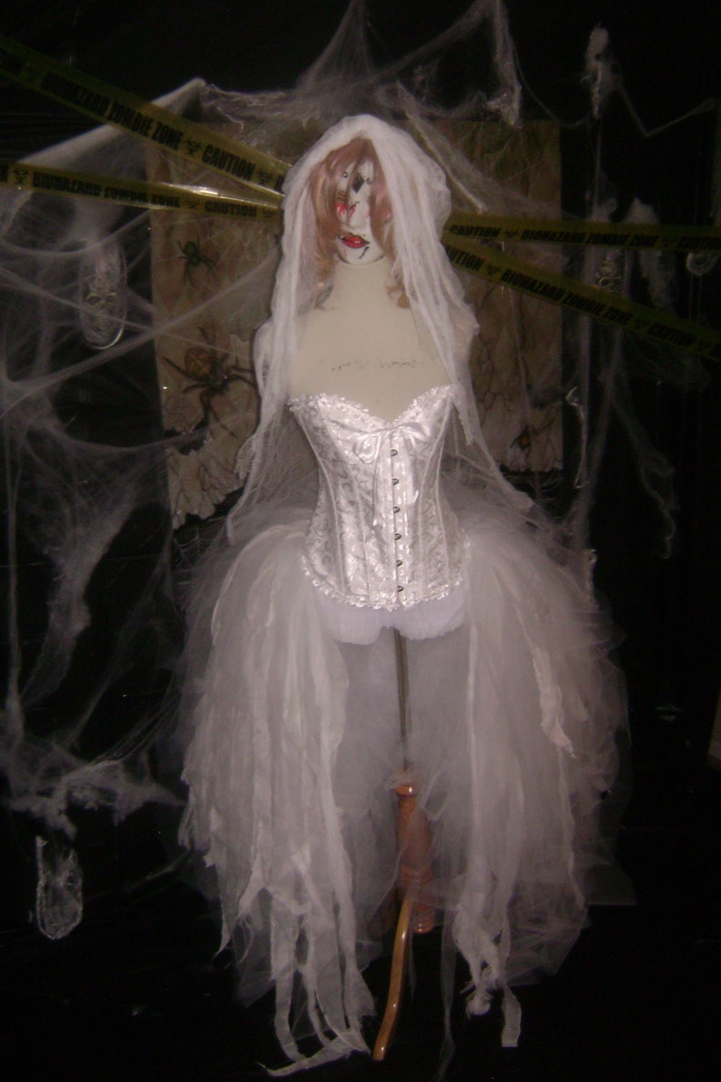 Custom Size Corset Zombie Bride Costume Halloween Costumes Etsy