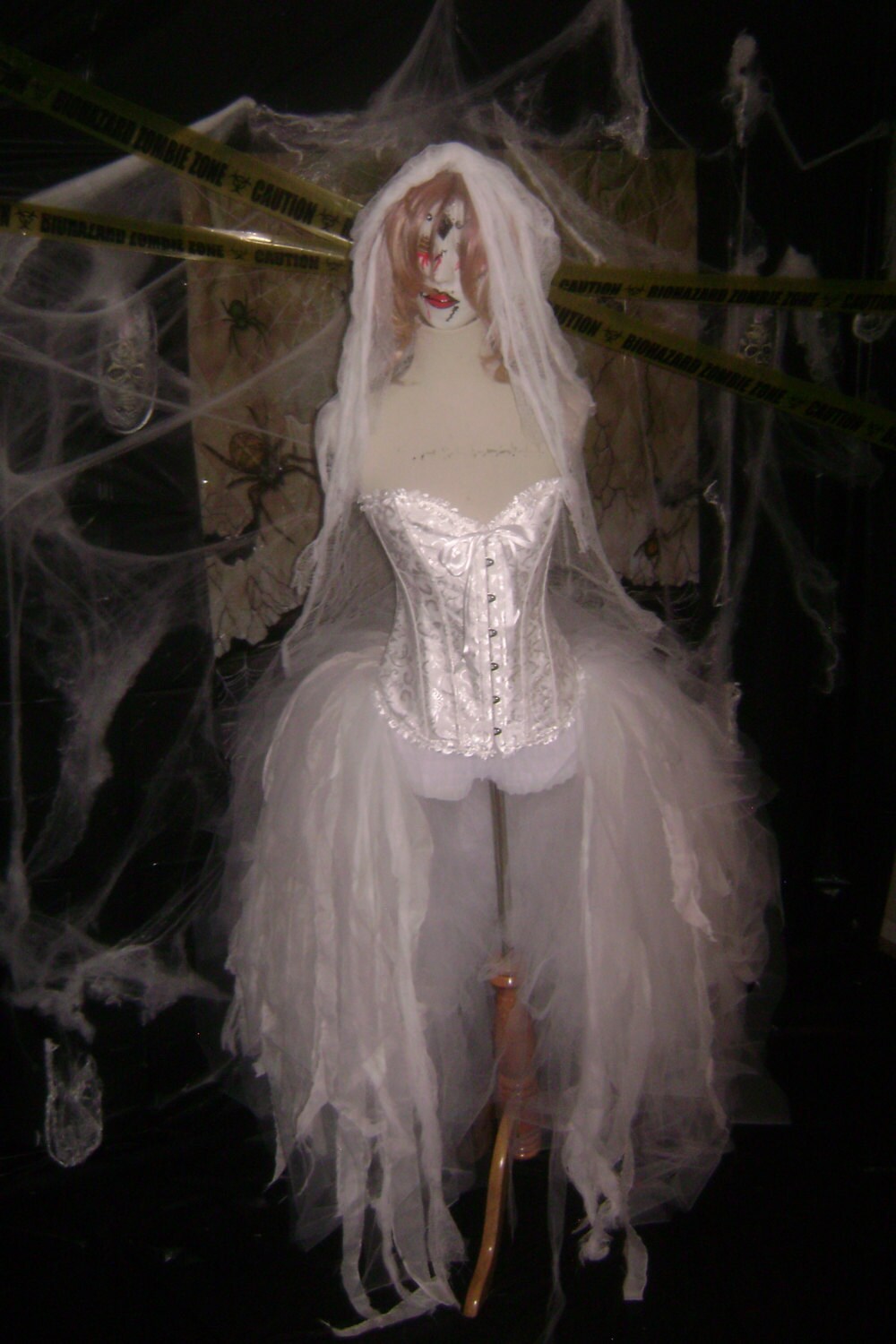 Custom Size Corset Zombie Bride Costume Halloween Costumes Etsy