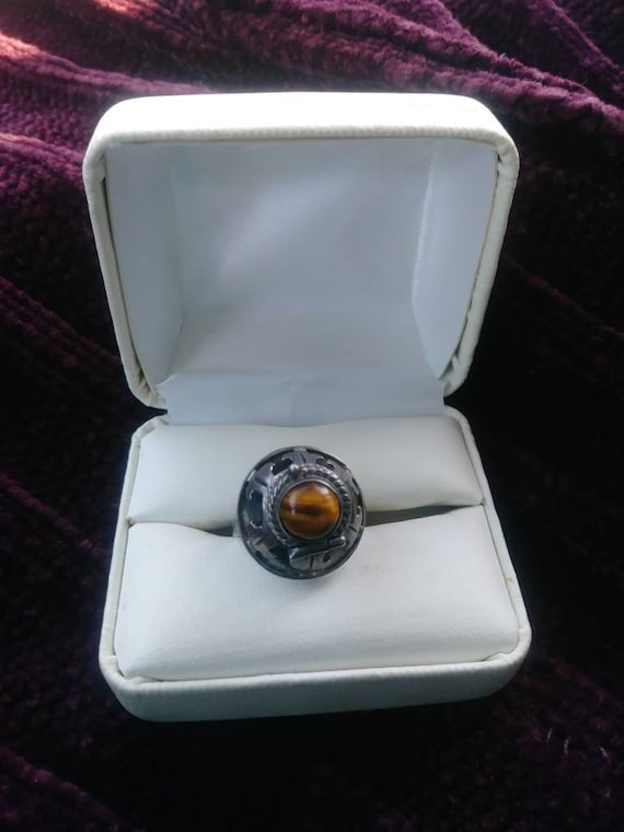 vintage ring poison ring - Gem