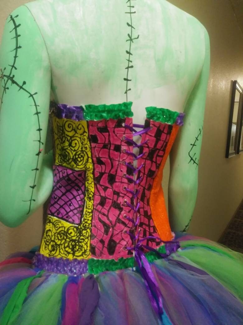 sally corset dress Sally Costume Ideas for Halloween Inspired by Nightmare Before Christmas