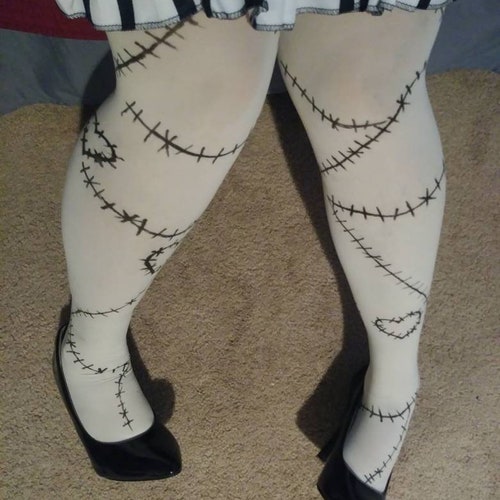 Custom Made Tights With Stitches Plus 