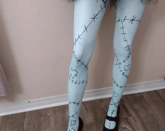 Sally inspired tights custom made with stitches
