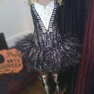 jack skellington corset dress Jack Skellington-inspired Corset Cosplay, Halloween Costume, Nightmare, Christmas, Halloweentown, Victorian, Steampunk, Gothic