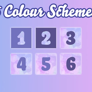 360+ Stream Deck Icon Set - Twilight Purple Blue Elgato Streamdeck Icon pack for Twitch and Youtube image 3