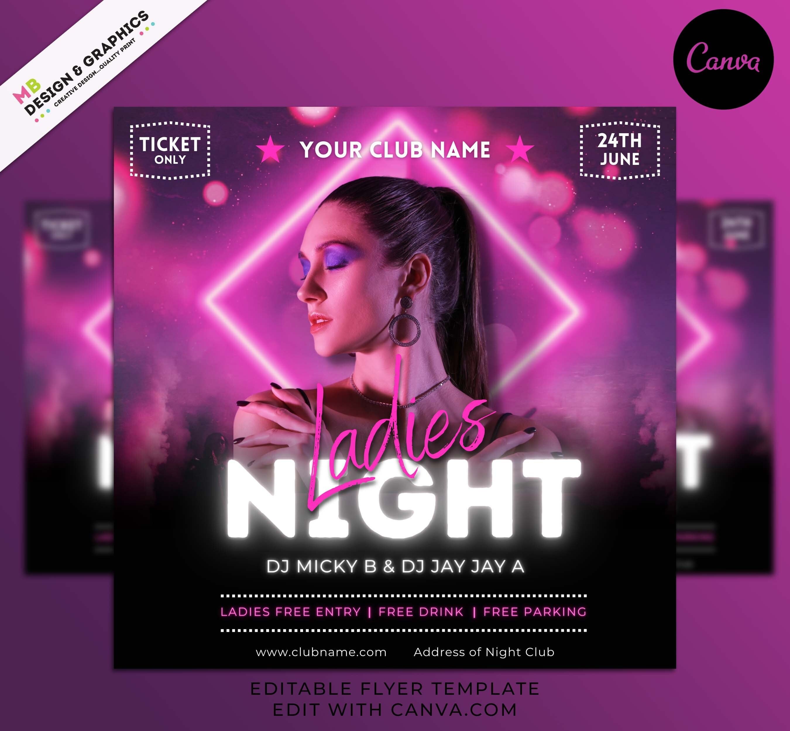 Blank Nightclub Flyers