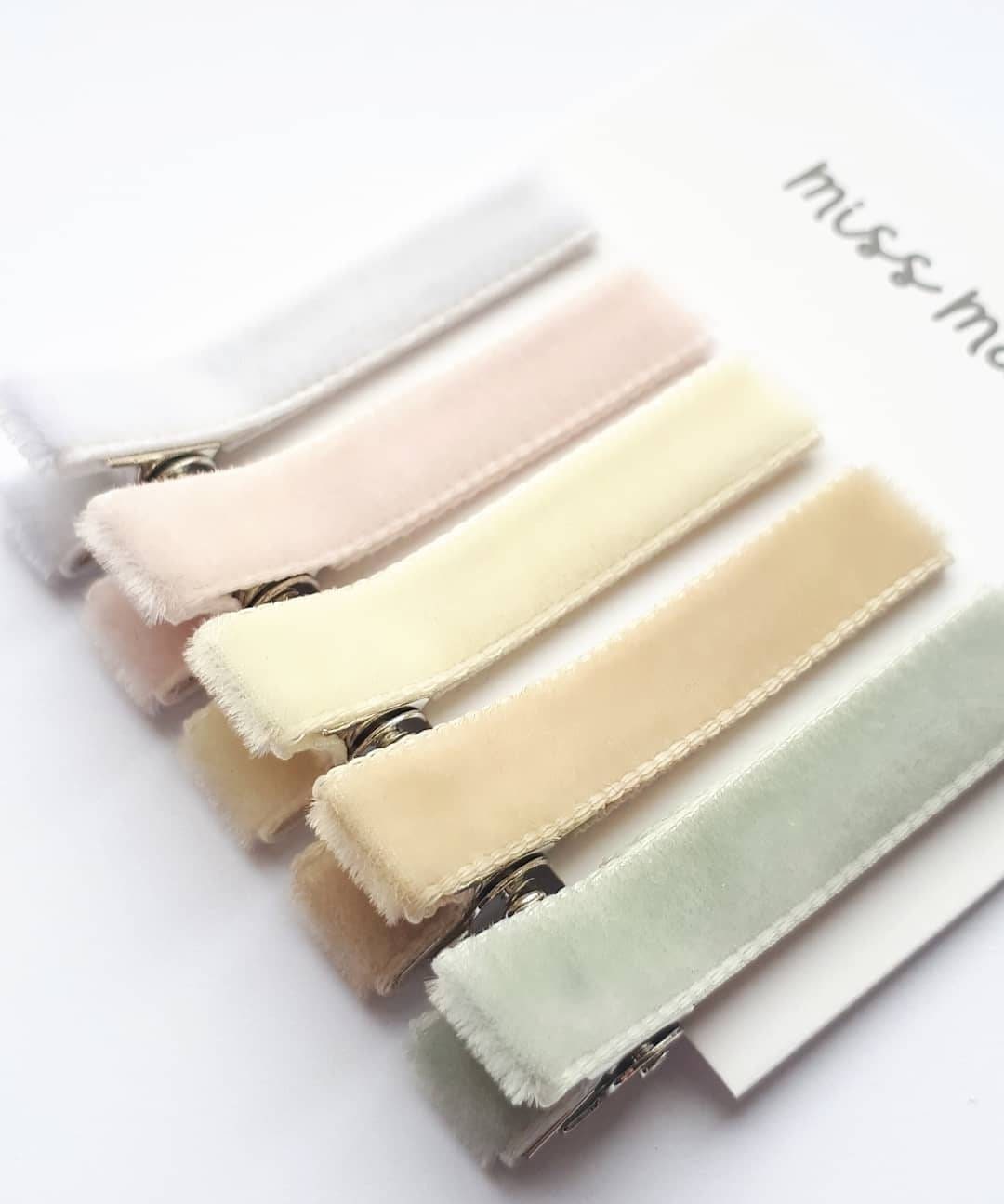 Clips for Fine Hair Neutral Velvet Hair Clips No Slip Hair - Etsy Clips for Fine Hair Neutral Velvet Hair Clips No Slip Hair - Etsy