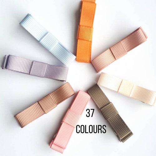 Small Fully Lined Barrettes Baby Barrettes Toddler Etsy