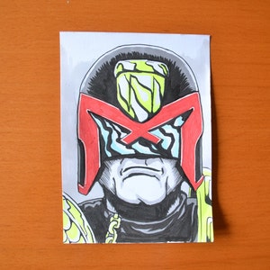 Judge Dredd Portrait Sketch