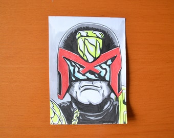 Judge Dredd Portrait Sketch