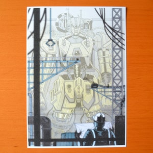 Mobile Suit Maintenance Hangar Art Print