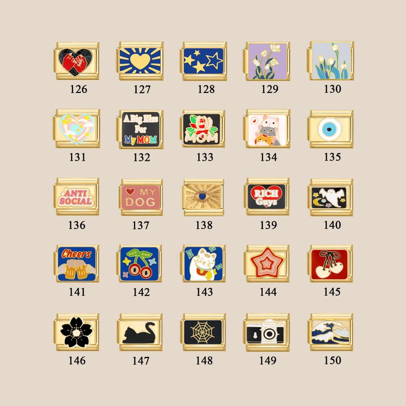 Custom Gold Italian Charm Bracelet, Vintage Mens Bracelet, Best Friend Bracelet for Women, Dainty Italy Charms, Personalized Birthday Gift image 9