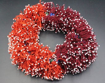 40mm Fabric Tassels, Afghan Turkmen Hand made Tassels Beads, Costuming Tassels, Belly Dance Tassels, Lovely  Color Tassels,