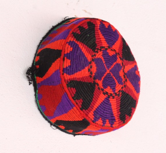 Afghan Hat, Manzoori Pashtun Hat, Colorful Handma… - image 1