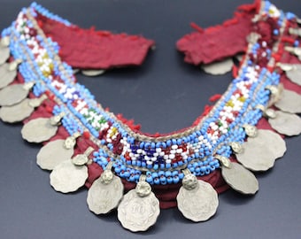 Buy Lapis Stone Belly Dance Belt: Vintage Afghan Kuchi  display picture 1