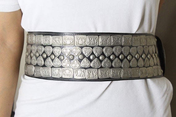 Vintage Kuchi Afghan Tribal Belt, Gypsy Costuming… - image 7