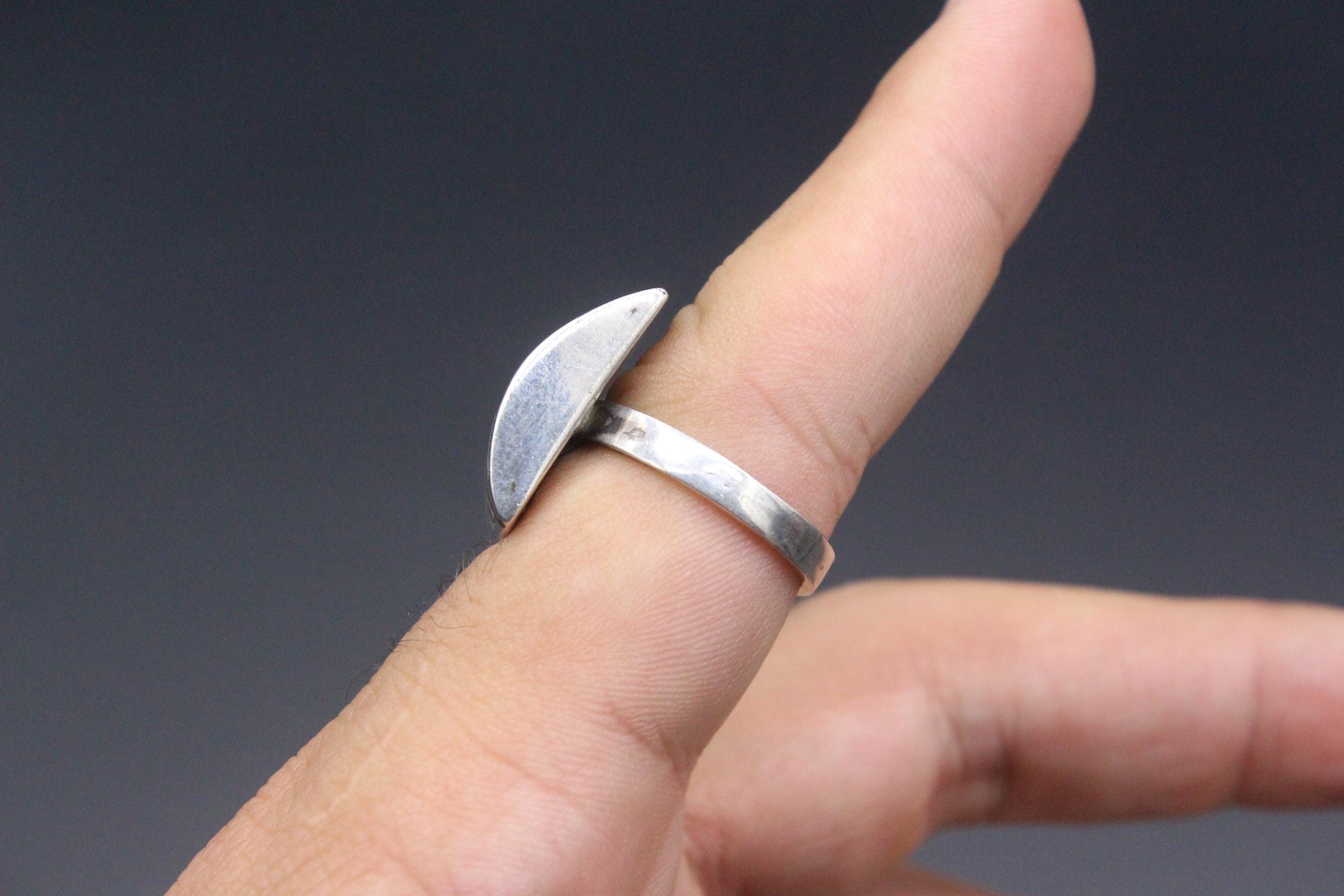 Tuareg 925K Sterling Silver Ring, Adorable Shape Ring, Ethnic Boho