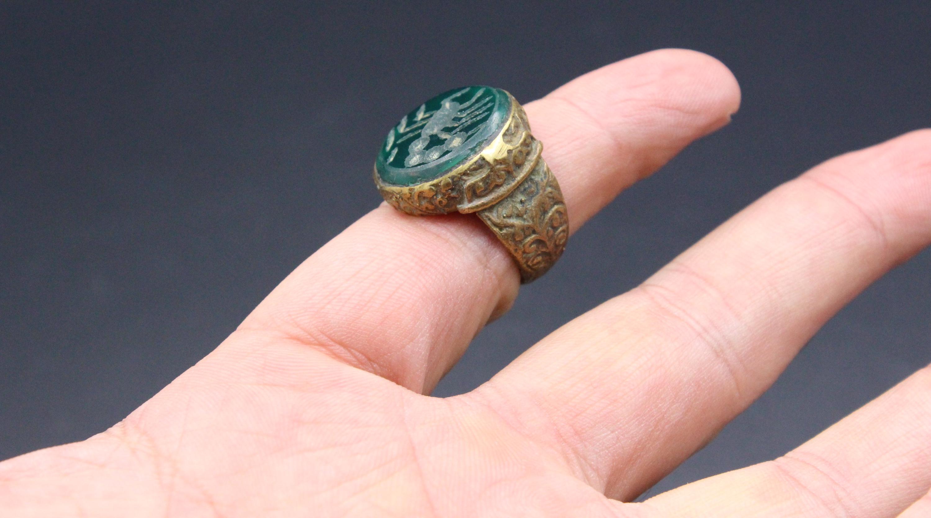 Vintage Afghan Ring, Boho Alpaka Ring, Scorpion Carved Belly Dance Ring ...