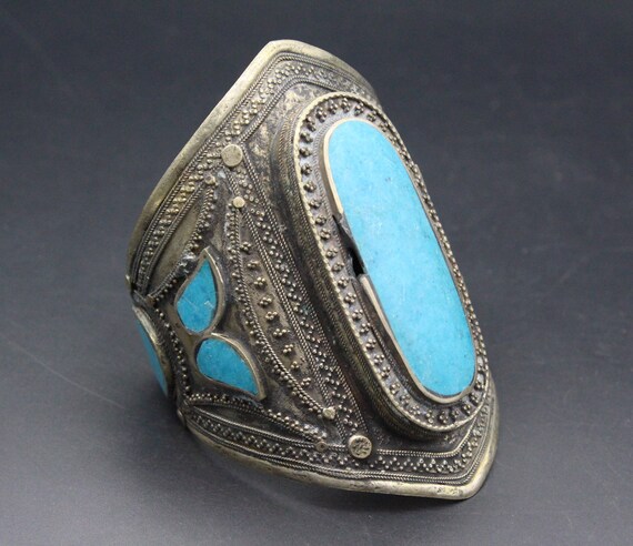 トルクメンブレスレット トルクメン ヒンジ ブレスレット - 小 - 中央アジアのジュエリー