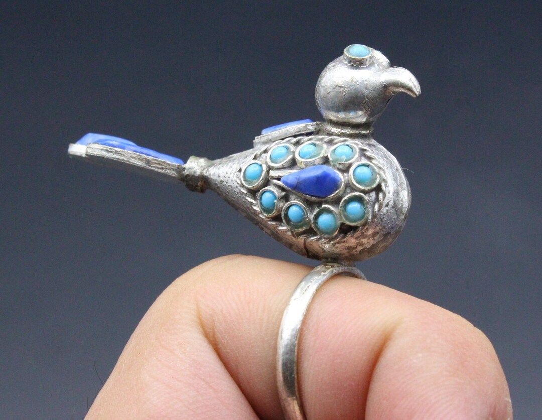 Afghan Tribal Ring, Boho Costuming Jewelry Ring, Lapis Lazuli Stones ...