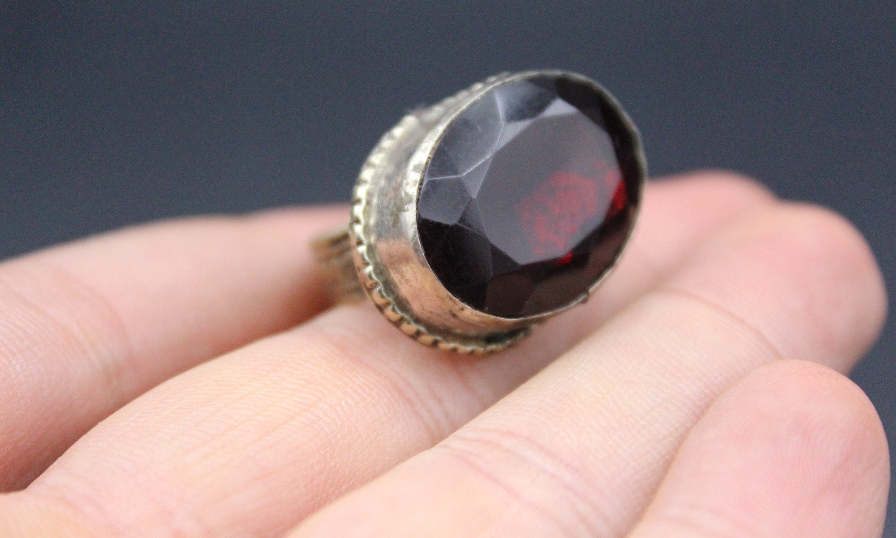 Afghan Ring, Traditional Alpaka Ring, Tribal Bellydance Adorable Ring ...