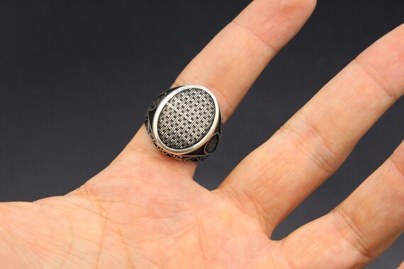 Unique 925K Sterling Silver Turkish Silver Ring, … - image 5