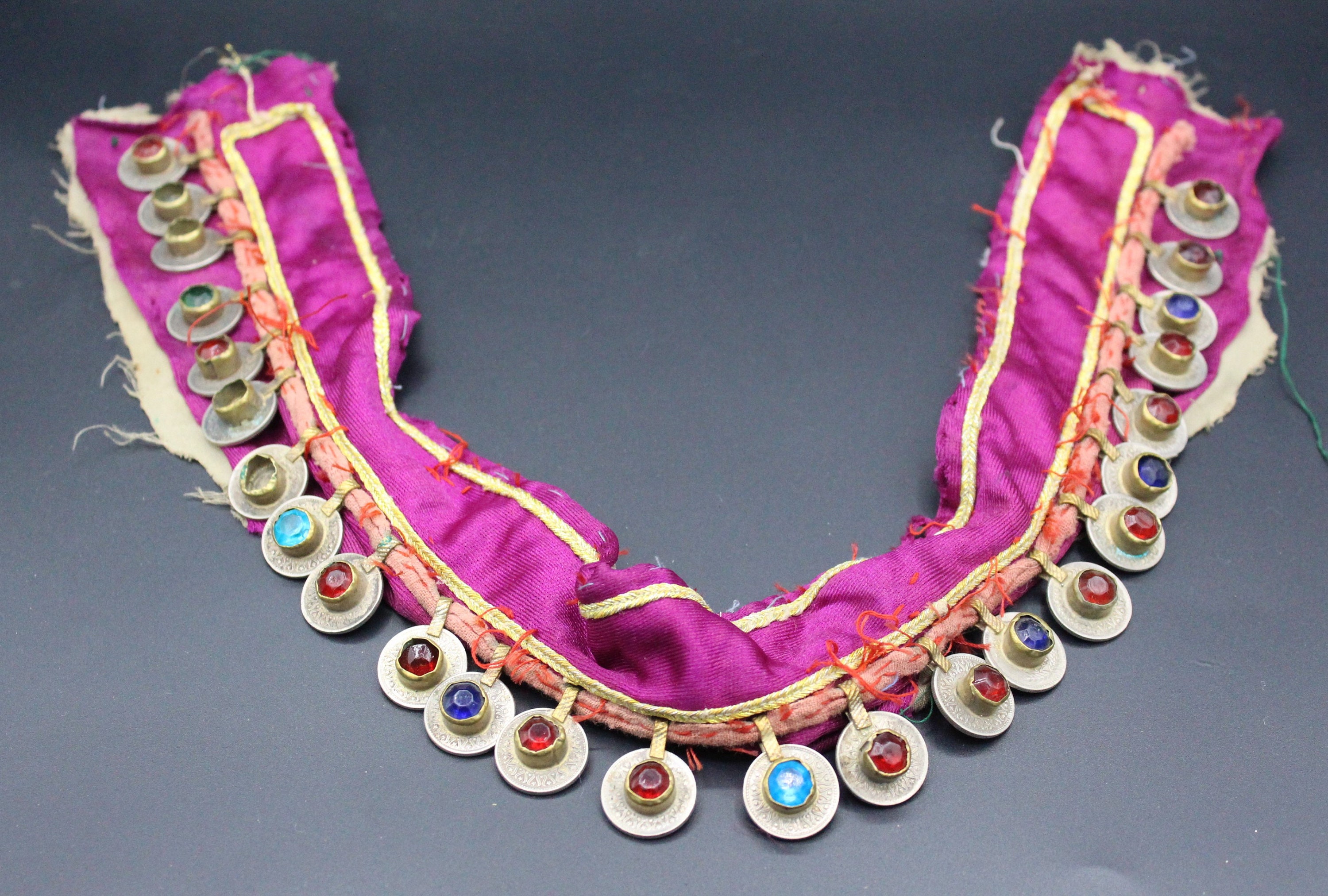 Vintage Banjara Tribal Mirror Belt Pink Purple Boho Gypsy Braided Waist Tie Pink Boho Braided Belts - Etsy main image 4