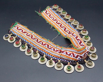 本物のトルクメンコインベルト：クチ族のトライバルフュージョンベリー