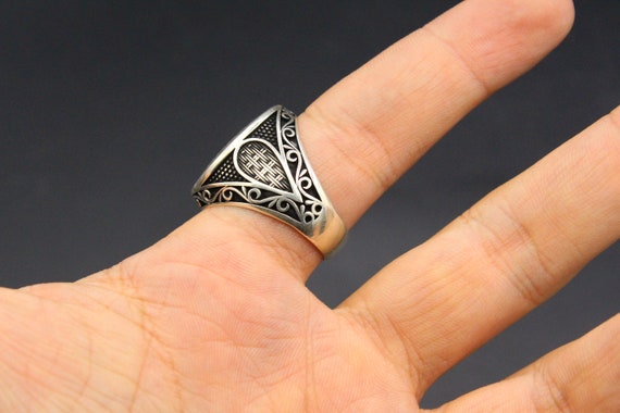 Unique 925K Sterling Silver Turkish Silver Ring, … - image 6