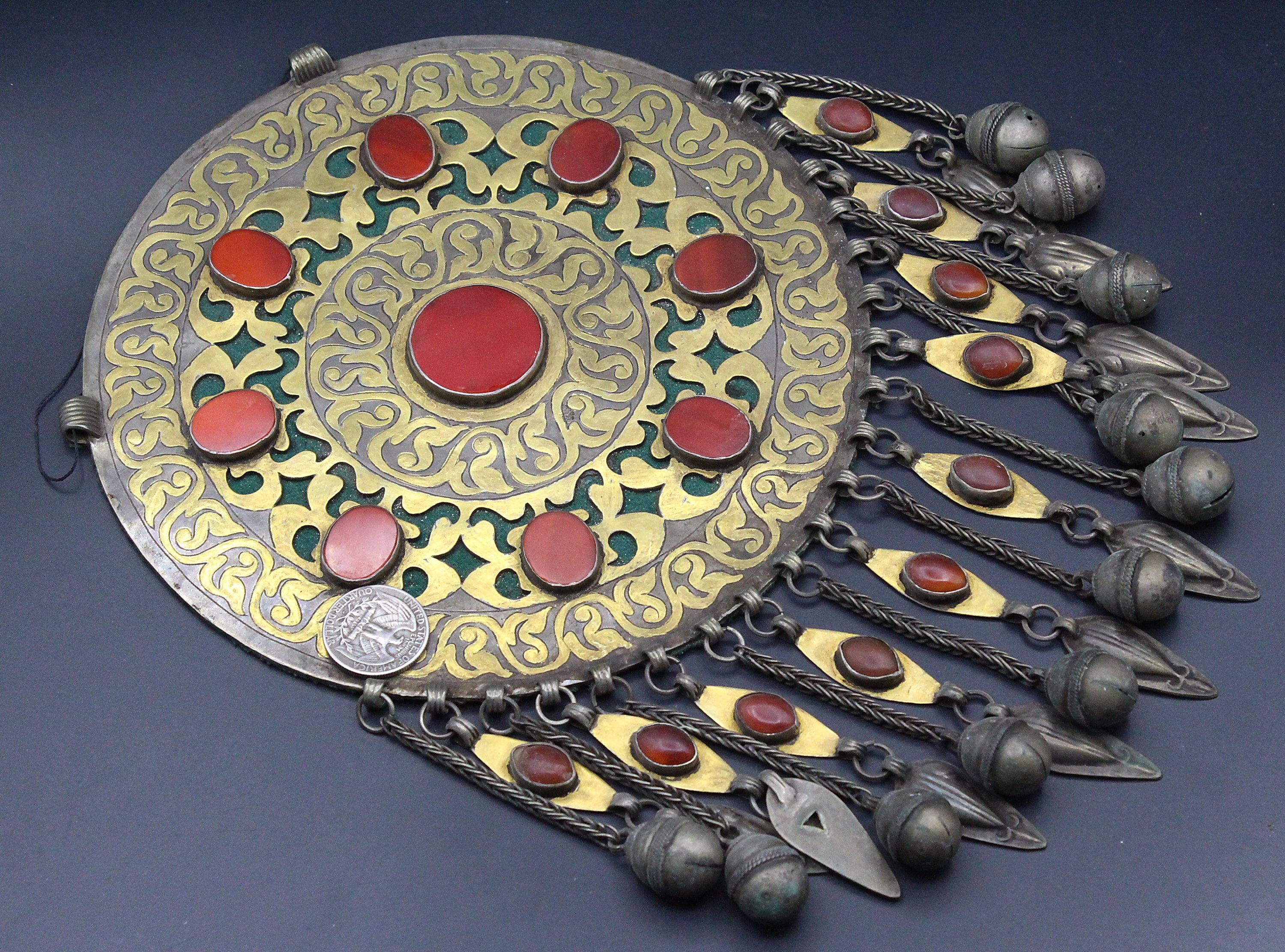 NKlaus Creole Bali In Argento 925 – Cerchi Decorati, 25 Mm, Stile Gotico Medievale, Annerite, Coppia