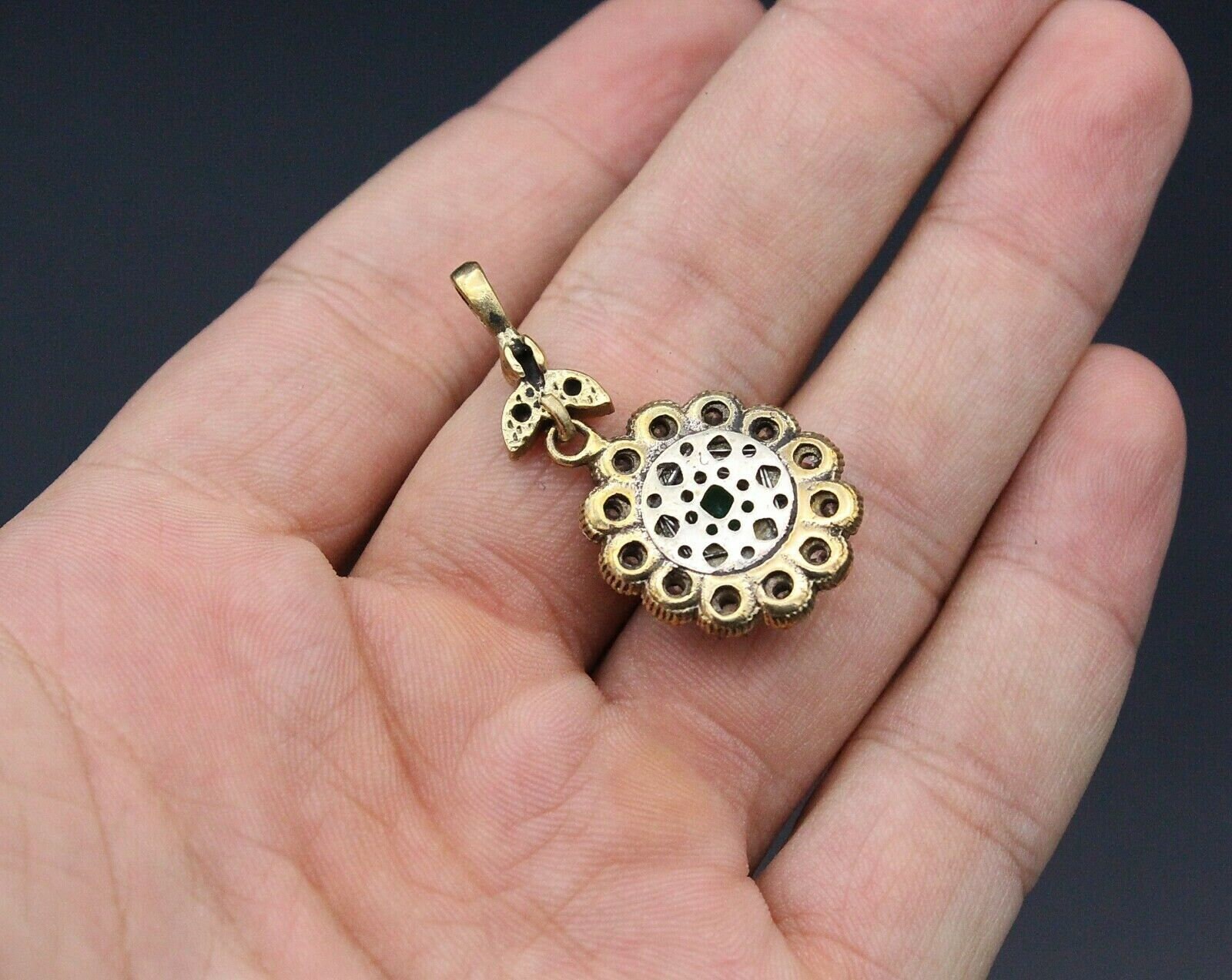 Ottoman Jewelry Turkish 925K Sterling Silver & Bronze Emerald Etsy UK