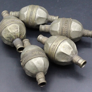 Vintage Turkman Tribal Tube Bead: Ethnic Belly Dance Costume Bead