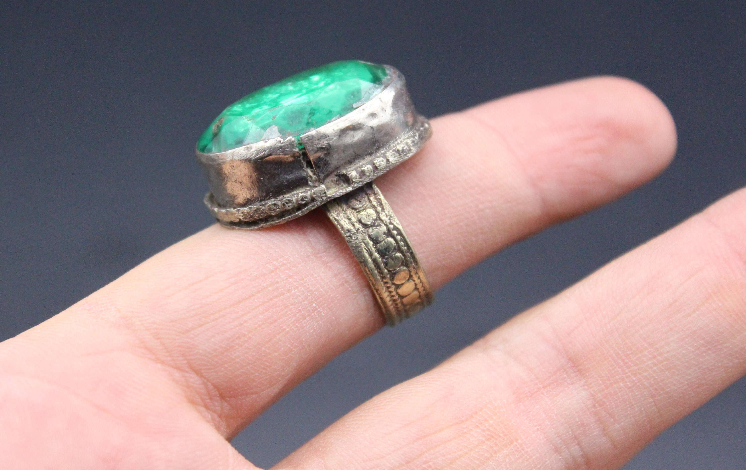 Afghan Ring, Traditional Alpaka Ring, Tribal Bellydance Adorable Ring ...