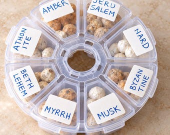 Bestseller Incense Sampler, 8 Orthodox Scents, Athonite livani from Agio Oros