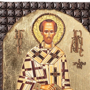 Icoon van heilige Johannes Chrysostomus: Byzantijns-orthodox-christelijke kunst