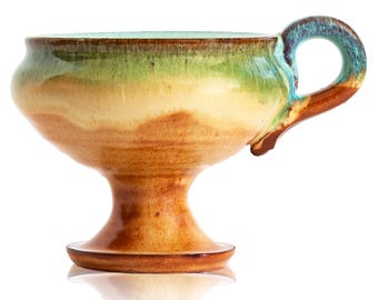 Handcrafted Ceramic Censer: Christian Incense Burner for Home Altar