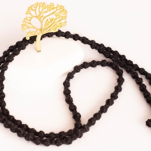 Handmade Wool Prayer Rope: Orthodox Komboskini with Cross