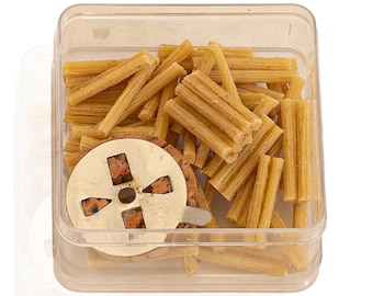 Ready-to-Use Paraffin Coated Wicks in Clear Storage Case