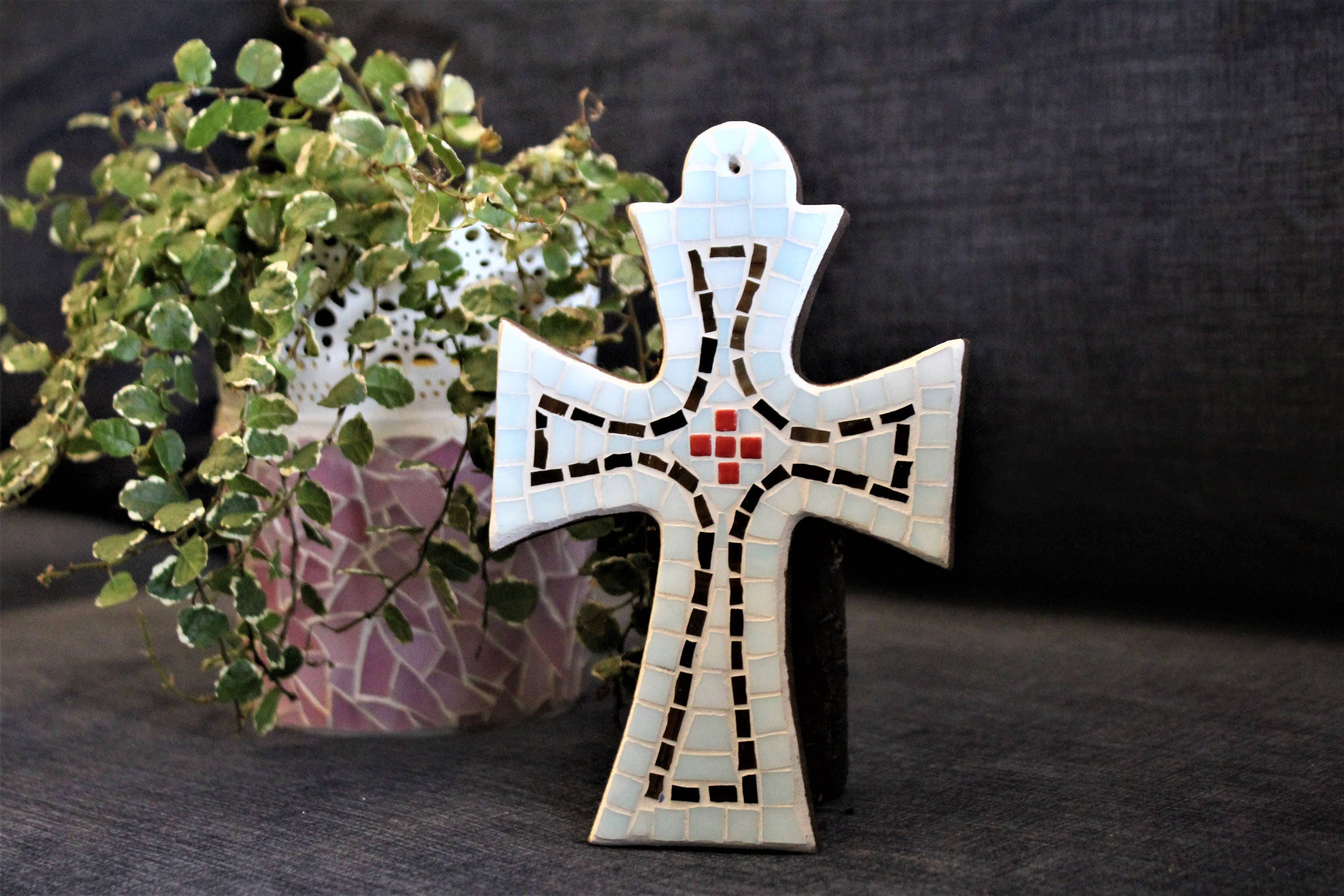 Blaues Mosaik Kreuz für Jugendliche Kinderzimmer Dekor für | Etsy