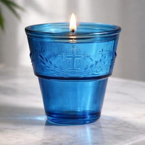 Blå glasvakelampa, ortodoxt oljeljus för ikoner