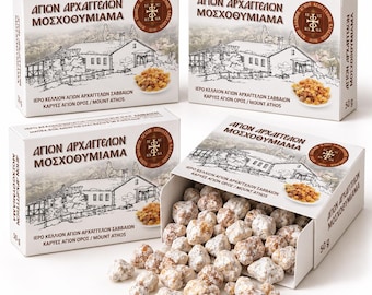 Mount Athos Incense Set of 4 – 4 x 50g Orthodox Church Incense, Choose 4 Fragrances