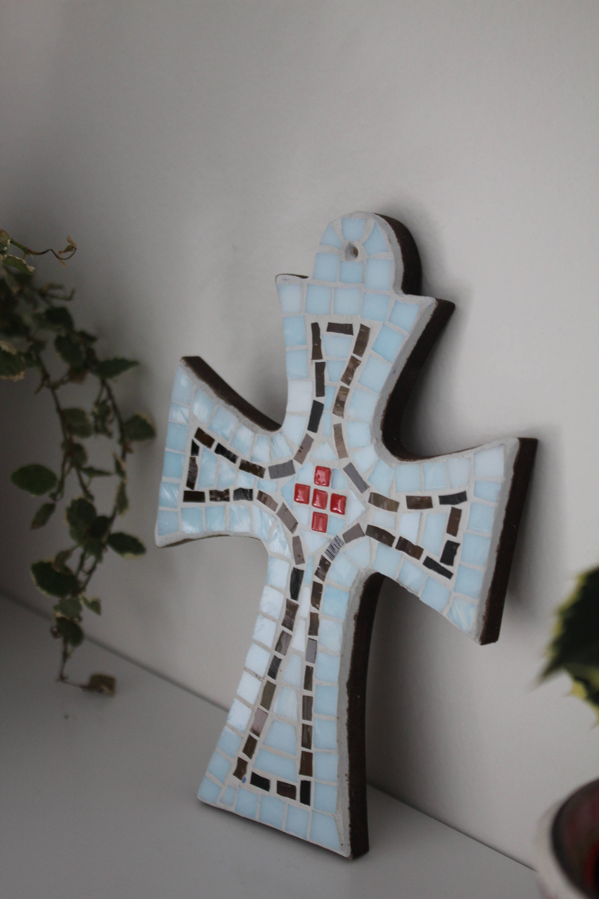 Blaues Mosaik Kreuz für Jugendliche Kinderzimmer Dekor für | Etsy